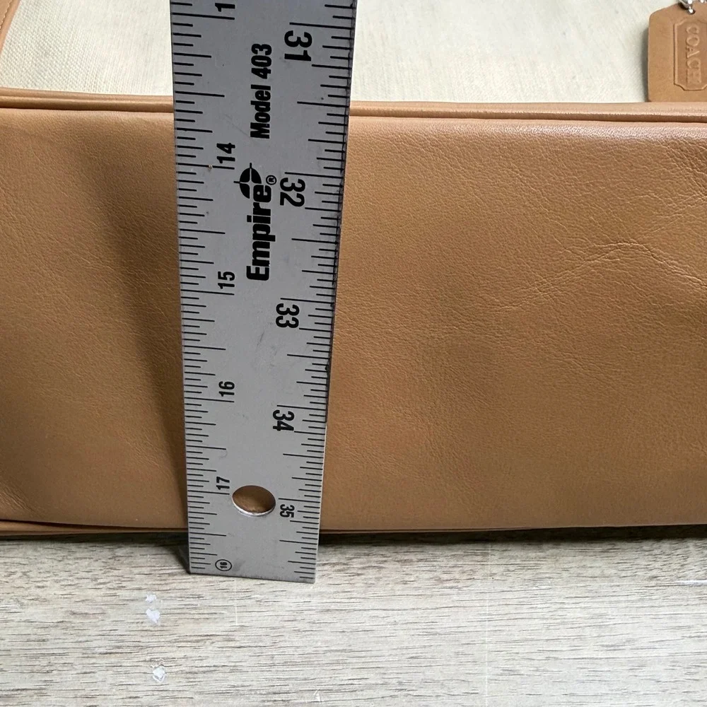 Vintage Coach Bonnies Legacy Linen Canvas Satchel Bag Camel 9435 - Picture 12 of 12
